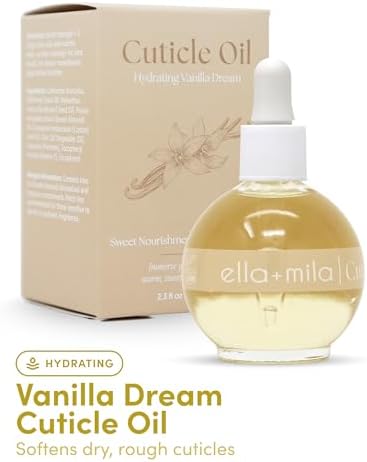 ella+mila Cuticle Oil for Nails - Vanilla Dream, Vegan, 2.3 fl oz - Image 2
