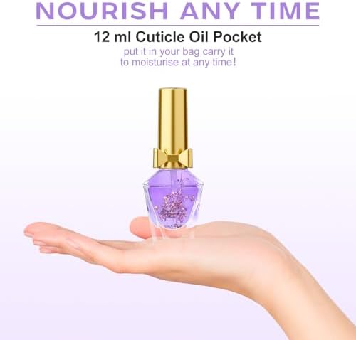 Cuticle Oil, Cuticle Nail Oil Infused with Real Flowers, Lavender 12ml - Image 7