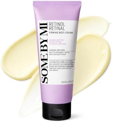 SOME BY MI Retinol Retinal Firming Body Cream 6.76 fl oz – Body Lotion for Crepey Skin, Loose Skin & Dry Skin – Hydrating Smoothing Glow Body Moisturizer Korean Skincare by SOMEBYMI