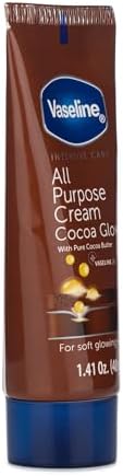 Vaseline All Purpose Cream Cocoa Glow, with Pure Cocoa Butter, 24-Pack, 1.41 FL Oz Each, 4 Tubes - Image 2