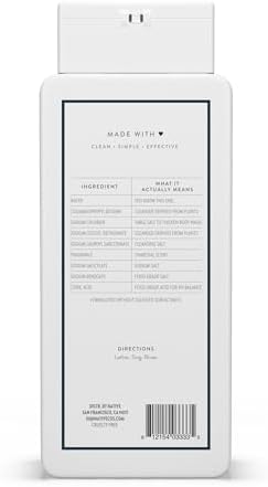 Native Clean Body Wash, Gentle & pH-balanced for Sensitive Skin, 24-Hr Freshness for Men & Women, Vegan & Cruelty-Free, Free of Sulfates & Parabens, Charcoal, 18 fl oz - Image 5