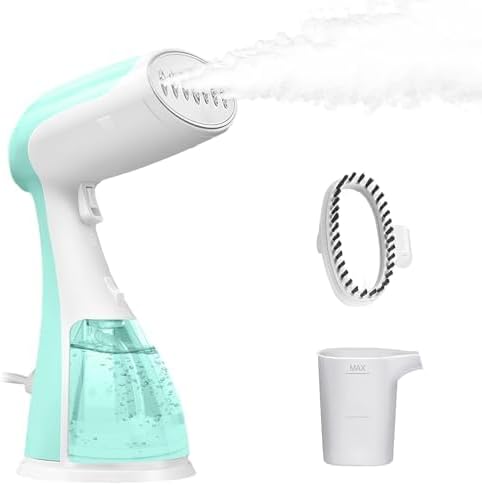 Portable Hand Held Steamer for Clothes - 1350W Handheld Clothes Steamer, 15S Rapid Heating, Garment Wrinkle Remover Fastly Make Clothes Soft, Large-Capacity Iron for Hotels/Travel, Mother's Day