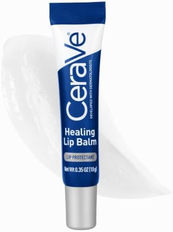 CeraVe Healing Lip Balm, Hydrating Hyaluronic Acid Lip Treatment, 0.7oz - Image 2