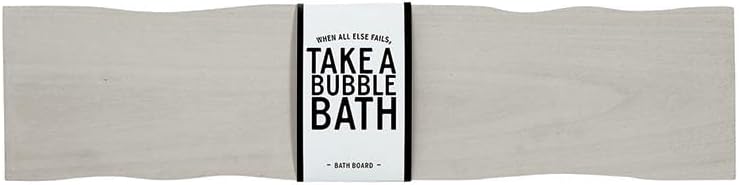 Bella Sleep + Spa Bathtub Tray Paulownia Wood Bath Board, 32-Inches, Grey by BellaSleepSpa