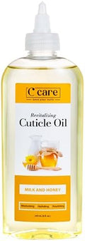 C CARE Milk and Honey Cuticle Oil For Nails - Repairs Cuticles Overnight - Moisturizes and Strengthens Nails and Cuticles - 8 oz by CCARE