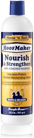 Mane 'n Tail Hoofmaker Hand & Nail Therapy (14.5 Oz) – Fragrance-Free, Biotin & Collagen-Enriched Moisturizing Cream for Strengthening Hooves & Promoting Healthy Growth by ManenTail