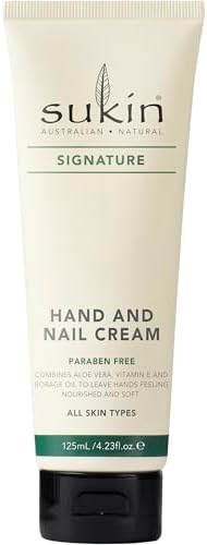 Sukin - Hand & Nail Cream, Signature Collection for Dry Hands, 4.23 fl oz 125 mL by Sukin