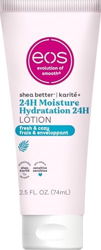 eos 24H Moisture Travel Body Lotion- Fresh & Cozy, Mini Size, 2.5 fl oz by eosproducts
