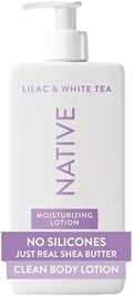 Native Body Lotion Contains Naturally Derived Plant-Based Moisturizers for Women and Men | Restores Dry Skin, Lilac & White Tea, 16.5 fl oz by Native