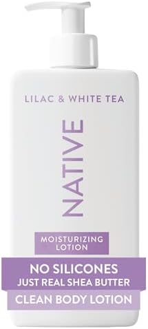 Native Body Lotion Contains Naturally Derived Plant-Based Moisturizers for Women and Men | Restores Dry Skin, Lilac & White Tea, 16.5 fl oz by Native