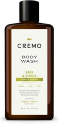 Cremo Body Wash for Men, Rich-Lathering Sage and Citrus, 16 Fl Oz (Pack of 12) by CremoCompany
