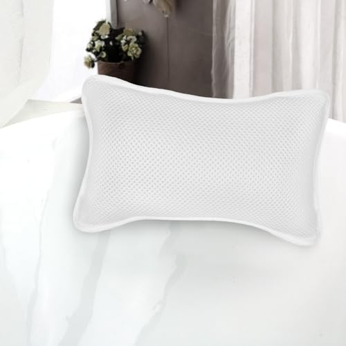 Luxury Bath Pillow, Slip-Resistant Neck & Back Support by CONBELLA