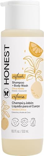 The Honest Company Shampoo & Body Wash, Citrus Vanilla Refresh, 18 fl oz by TheHonestCompany