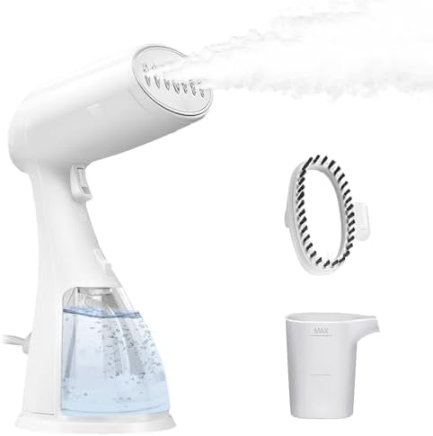 Portable Hand Held Steamer for Clothes - 1350W Handheld Clothes Steamer, 15S Rapid Heating, Garment Wrinkle Remover Fastly Make Clothes Soft, Large-Capacity Iron for Hotels/Travel, Mother's Day