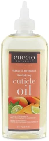 Cuccio Naturale Revitalizing Cuticle Oil 8 oz (Mango & Bergamot) – Ultra Hydrating Cuticle & Nail Treatment with Mango Seed Oil & Bergamot for Dry Cuticles and Nails, Vitamin E Infused Formula by PothosHealthandWellness