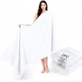 Cotton Paradise 100% Cotton Turkish Towel Set, Soft Absorbent Quick Dry, 2 Piece 35x70 Bath Sheet Set, Snow White by UNITEDHOMETEXTILE