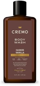 Cremo Body Wash for Men, Rich-Lathering Casked Vanilla, 16 Fl Oz (Pack of 12) by CremoCompany