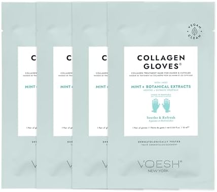 VOESH Collagen Gloves, Vegan Hand Masks, Moisturizing Hand Mask, Lotion Gloves, Hydrating Gloves, Hand Care, Spa Manicure Gloves, Dry Hand Treatment by Unknown