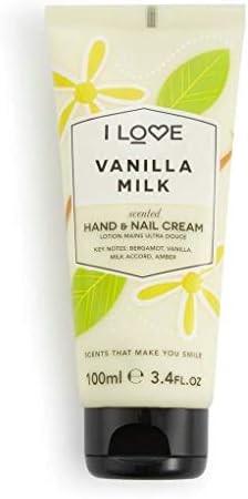 I LOVE Vanilla Milk Scented Hand and Nail Cream - Hand Cream for Dry Hands - Vitamin E, Coconut Oil, and Shea Butter - Silicone Free - 3.4 oz - Image 4