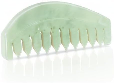 Large Scalp Massage Comb, Scalp Massager for Hair Growth, Head Scratcher for Itchy Scalp, Natural Gua Sha Jade Stone, Acupressure Meridian Brush