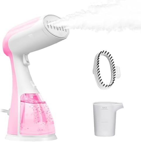 Portable Hand Held Steamer for Clothes - 1350W Handheld Clothes Steamer, 15S Rapid Heating, Garment Wrinkle Remover Fastly Make Clothes Soft, Large-Capacity Iron for Hotels/Travel, Mother's Day
