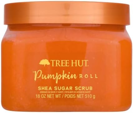 Tree Hut Pumpkin Roll Body Scrub, Exfoliating Sugar Scrub, Vegan, 18 Oz by TreeHut