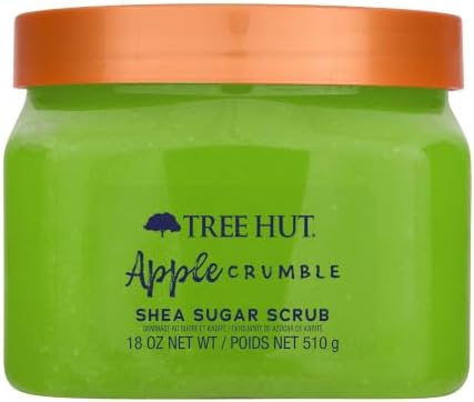 Tree Hut Apple Crumble Body Scrub, Exfoliating Sugar Scrub, Vegan, 18 Oz by TreeHut
