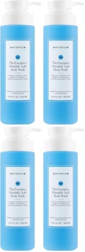 Naturium The Energizer Body Wash, Cooling & Refreshing Formula with Mandelic Acid, Deeply Cleanses & Neutralizes Body Odor, 16.9 oz (Pack of 4) by Naturium