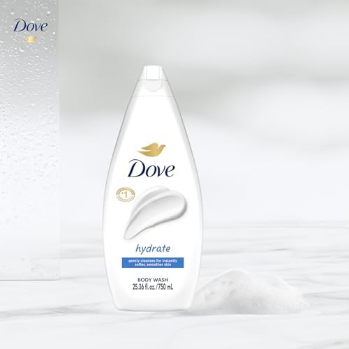 Dove Moisturizing Body Wash, Hydrate, Value-Size 4-Pack, 25.36 Fl Oz Ea - Image 4