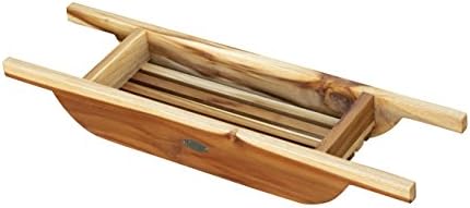 EcoDecors 29 Inch Bathtub Caddy Tray and Eleganto 8 Piece Bathroom Amenities Set - Image 2