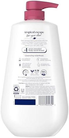 Dove 24hr Lotion Body Wash Replenish Dragon Fruit & Coconut Cream, 30.6 Fl Oz (Pack of 3) - Image 2