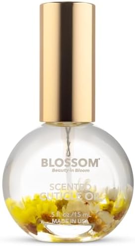 Blossom Cuticle Oil for Nails, Infused with Real Flowers, Lily, 0.5 fl. oz by Blossom