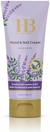 Health & Beauty Dead Sea Minerals Lavender Hand & Nail Cream 100ml – Moisturizing Hand Care for Dry Skin, Soft Hands, Nail Nourishment & Daily Hydration by HBDeadSeaMinerals