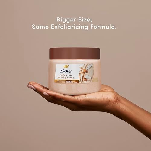 Dove Brown Sugar and Coconut Butter Body Scrub Exfoliates and Deeply 15 oz - Image 3