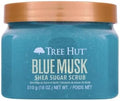 Tree Hut Blue Musk Body Scrub, Exfoliating Sugar Scrub, Vegan,18 Ounce (Pack of 12) by TreeHut