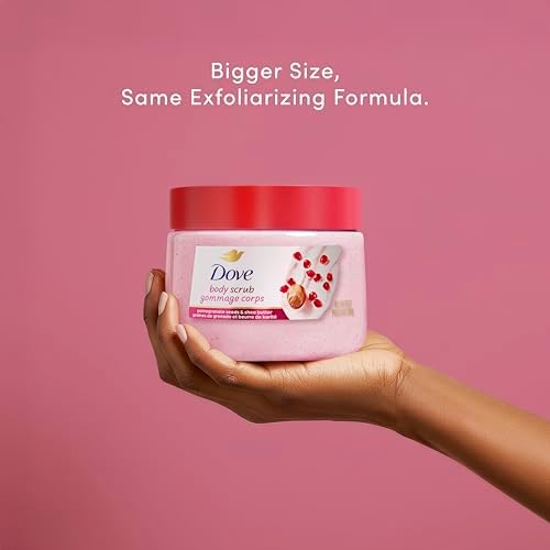 Dove Pomegranate & Shea Butter Body Scrub Exfoliates and Deeply 15 oz - Image 3