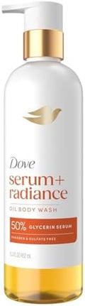 Dove Serum+ Radiance Oil Body Wash, Jojoba & Monoi Flower, 15.3 fl oz by Dove
