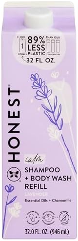 The Honest Company Shampoo Body Wash Refill Carton, Lavender Calm, 32 fl oz by TheHonestCompany