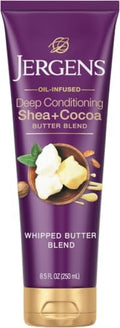 Jergens Shea and Cocoa Whipped Body Butter Lotion, Tone Enriching Hand And Body Lotion for Dry Skin, with Vitamins B3 & E, 8.5 Oz (Pack of 5) by Jergens