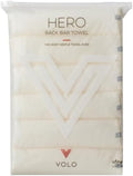 VOLO Back Bar Hair Towel, 6 Pack, Quick Dry Salon Towels for Hair Care, Hair Stylists, Spa, Home, Ultra Soft & Super Absorbent Nanoweave Hair Towel Wrap for Women, Small, 28" x 16" (Salt White)