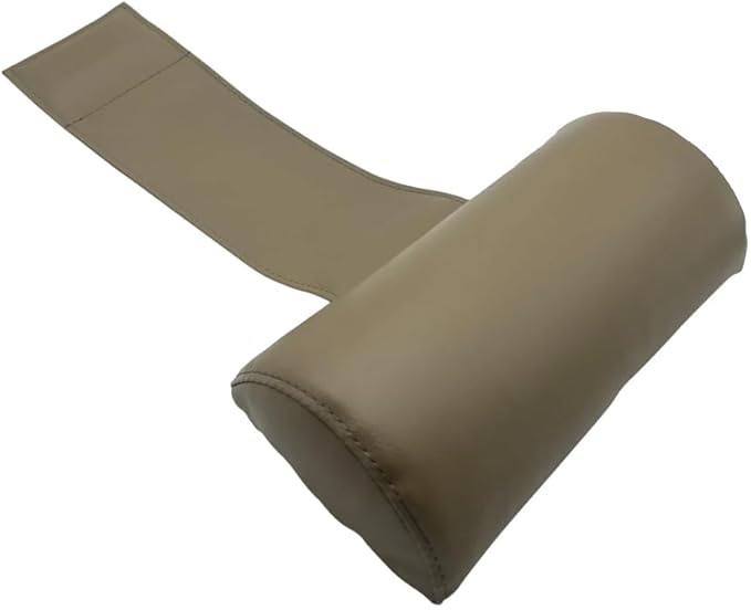 Poolzilla Universal Beige Spa Pillow, (1 Pack) Made of Soft Foam for Outdoor Hot Tubs and Chaise lounges - Adjustable Headrest and Weighted that Fits Any Spa
