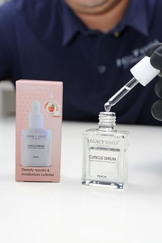 LEGACY NAILS Professional CUTICLE SERUM 15 ml - Hydrating Nail & Cuticle Oil | Strengthens & Softens| Professional Nail Care Treatment for Manicure & Pedicure (PEACH) - Image 4