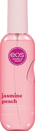 eos Cashmere Body Mist, Jasmine Peach, Body Spray for Women, Hair Mist, Floral Perfume, Moisturizing, Hyaluronic Acid, Glycerin, Vegan, Cruelty-free, 6 fl oz by eosproducts