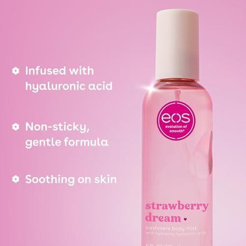 eos Cashmere Body Mist- Strawberry Dream, Body Spray for Women, 6 fl oz - Image 5