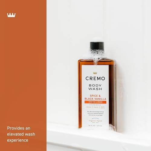 Cremo Body Wash for Men, Rich-Lathering Spice & Black Vanilla, 16 Fl Oz (Pack of 12) - Image 3