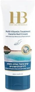 Hand & Nail Multi-Vitamin Cream Treatment for Dry Normal Skin 180ml by HBDeadSeaMinerals
