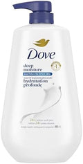 Dove Body Wash with Pump with Skin Natural Nourishers Instantly Soft Skin and Lasting Nourishment Deep Moisture Cleanser Effectively Washes Away Bacteria While Nourishing Your Skin 30.6 oz (Pack of 3) by Dove