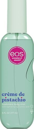 eos Cashmere Body Mist, Crème de Pistachio, body spray for women, hair mist, moisturizing, hyaluronic acid, glycerin, vegan, cruelty-free, 6 fl oz by eosproducts