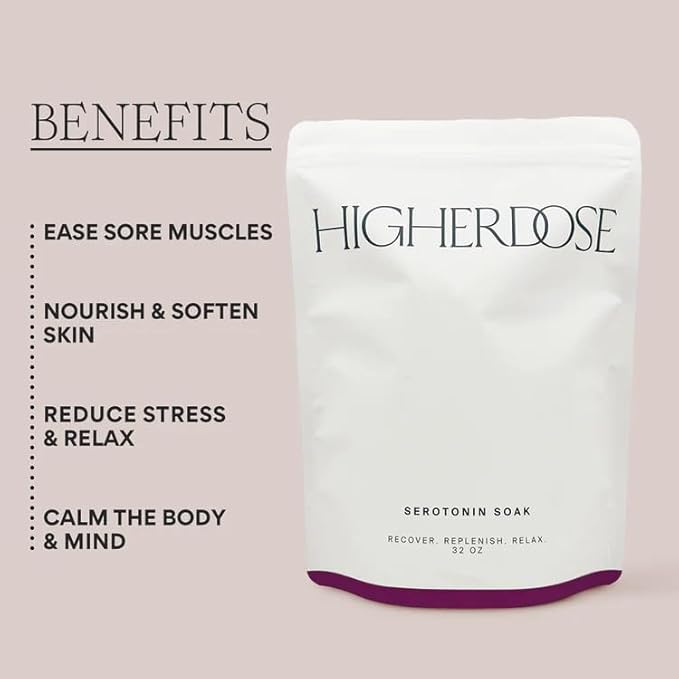 HigherDOSE Relax & Restore Duo - Infrared Sauna Blanket for Detox, Recovery & Glowing Skin + Serotonin SOAK Magnesium Bath Salts with Essential Oils for Muscle & Nerve Relief (32 oz)