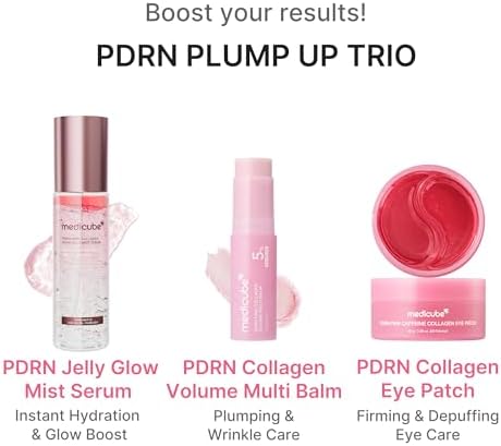 medicube PDRN Pink Collagen Volume Multi Balm Stick - Face & Body Balm | Volufiline, PDRN, NAD, Collagen - Under-Eyes, Neck, Forehead, Smile Lines, Lips, Plumping & Radiance for Line Care, K-Beauty - Image 7